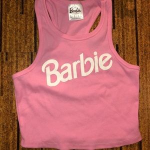 barbie cropped tank top